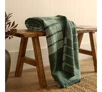 Yard Harlech Woven Reversible Throw in Green | Size: 130 cm x 180 cm Yard Green 130 cm x 180 cm