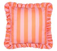 Yard Hayle Polyester Filled Cushion - Reversible Water Resistant Striped Soft Cotton Outdoor Decorative Pillow (Honey - 50x50cm)