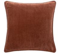 Yard Furn Heavy Chenille Feather Filled Cushion - Luxury Soft Velvet Piped Decorative Cushion (Nutmeg - 50x50cm)