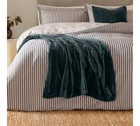 Yard Heavy Chenille Throw - Luxury Soft Velvet Decorative Blanket for Bed or Sofa (Navy - 150x200cm)