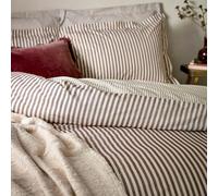 Yard Hebden Bedding Bundle, Super King Duvet Cover Set, Fitted Sheet & Pillowcases, Beetroot