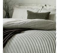 Yard Hebden Bedding Bundle, Super King Duvet Cover Set, Fitted Sheet & Pillowcases, Black