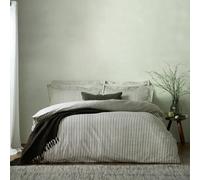 Yard Hebden Cotton Stripe Black Bedding Set - Single