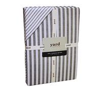 The Linen Yard Hebden Grey 100% Cotton Duvet Cover & Pillowcase Set White/Grey