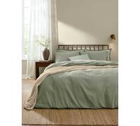 YARD Hebden Pure Cotton Seersucker Bedding Set Green