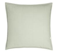 Yard Hebden Quilted Washed Feather Filled Cushion (Green, 55 x 55 cm)