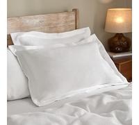 Yard Hebden Relaxed Waffle Pillowcase Pair (Chalk)