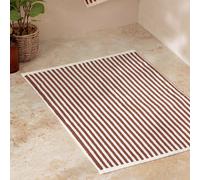 Yard Hebden Stripe Bath Mat - Brown