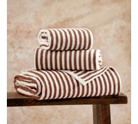 Yard Hebden Stripe Bath Sheet - Brown