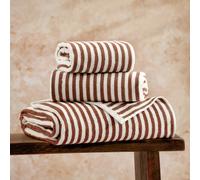 Yard Hebden Stripe Bath Towel - Brown