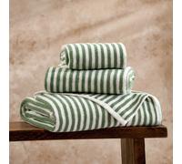 Yard Hebden Bath Towel - Ultra Soft 100% Cotton Terry Striped Luxury Bathroom Towel (Forest - 70x130cm)
