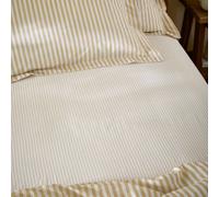 Yard Hebden Narrow Stripe Fitted Sheet (Honey Yellow, King)