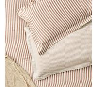 Yard Hebden Striped 100% Cotton Pillowcase Pair in Copper | Size: Standard Pillow Case Yard Copper Standard Pillow Case