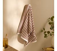 Yard Hebden Hand Towel - Ultra Soft 100% Cotton Terry Striped Luxury Bathroom Towel (Pecan - 50x100cm)