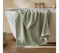 Yard Hebden Textured Waffle 100% Cotton Towel in Pale Green | Size: Bath Sheet Yard Pale Green Bath Sheet