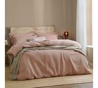 Yard Hebden Waffle Duvet Cover Set (Cotta, Double)