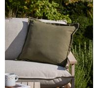 Yard Holmfirth Canvas 100% Cotton Outdoor Cushion in Khaki | Size: 45 cm x 45 cm Yard Khaki 45 cm x 45 cm