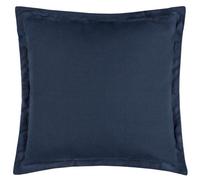 Yard Holmfirth Polyester Filled Cushion - Water Resistant Cotton Oxford Border Outdoor Decorative Pillow (Navy - 45x45cm)