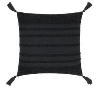 Yard Larch Woven Black Cushion Cover