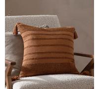 Yard Larch Woven Tasselled Cushion in Orange | Size: 45 cm x 45 cm Yard Orange 45 cm x 45 cm