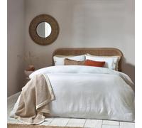 Furn Duvet Cover Set Yard Lark Muslin Cotton White Super King