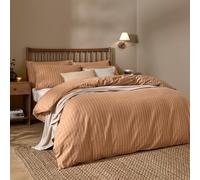 Yard Linear Stripe Duvet Cover Set (Sugar, Double)