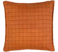 furn. Yard Linen Grid Check Polyester Filled Cushion