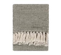 Yard Lorne Waffle Fringed Throw (Lichen, 150 x 200 cm)