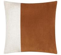 Yard Morden Soft-Washed Velvet Polyester Filled Cushion - Rust - 50x50cm