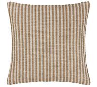 Yard Organik Stripe Polyester Filled Cushion, Natural, 45 x 45cm