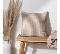 Yard Organik Stripe Textured Weave Feather Rich Filled Cushion