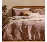 Yard Perrie Leaf Duvet Cover Set - Soft Reversible Relaxed Muslin Cotton Floral Bedding Set (Cinnamon - King)