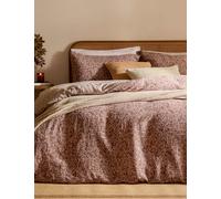 YARD Perrie Leaf Pure Cotton Muslin Bedding Set Burgundy Mix