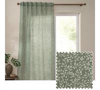 Yard Perrie Leaf Woven Sheer Curtain Panel