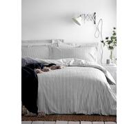 YARD Pure Cotton Hebden Stripe Bedding Set Grey Mix