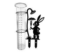 Yard Rain Meter Stake Stainless Steel for Plant Care, A | Soil Placement Outdoor Rainfall Viewing Guide, Stainless Steel Garden Yard Marker for Home Plant Care