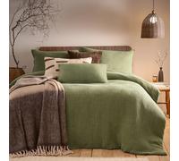 Yard Ribble Acid Washed Cotton Duvet Cover Set (Honey, Double)