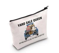 Yard Sale Queen Makeup Bag Garage Sale Gift Yard Sale Queen Nothing Haunts Us Like Flea Market Lover Zipper Bag (Yard Sale Queen UK)