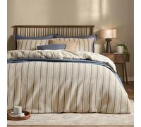 Yard Selby Waffle Stripe Duvet Cover Set (Natural, Super King)