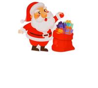 Yard Sign Decorative Snowman Santa Clause Christmas 4 Pcs Plastic
