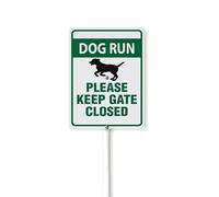 Yard Signs With Stakes,Dog Run Please Keep Gate Closed,Sign For House Tin Durable Metal Home Decor Yard Sign For Yard Outdoor Use Yard Sign Home Decor