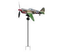Yard Spinners - Metal Rotating Weather Resistant,Airplane Metal Windmill Yard Decorations - for Holiday Spring Summer Seasonal Birthday Party Backyard Patio