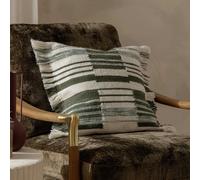 Yard Torode Striped Cushion - Sage - 45x45cm