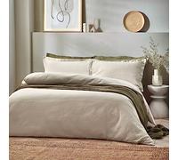 Yard Waffle Textured 100% Cotton Plain Duvet Cover Set