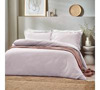Yard Waffle Textured 100% Cotton Duvet Cover Set in Light Pink | Size: Single Yard Light Pink Single