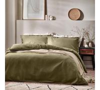 Yard Gear Duvet Set Yard Waffle - Waffle Textured 100% Cotton - Single Green