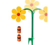 Yard Water Toy - Dogs Playing Sprinkler, Crazy Daisy Dancer | Whimsical Lawn Irrigation System Garden Decoration, Wild Wacky Spraying Action Family Entertainment with An Easy Quick Hose Attachment Con