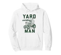 Yard Working Man Lawn Mower Dad Gardening Father's Day Pullover Hoodie