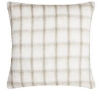 Yard Yarrow Check Faux Mohair Check Feather Rich Cushion
