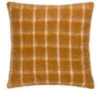 Yard Yarrow Check Faux Mohair Check Feather Rich Cushion